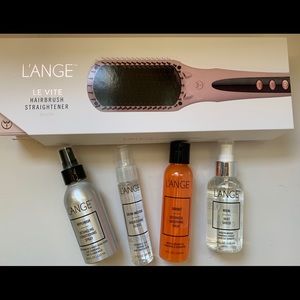 L’ange Le Vite Hairbrush Straightener w/Products